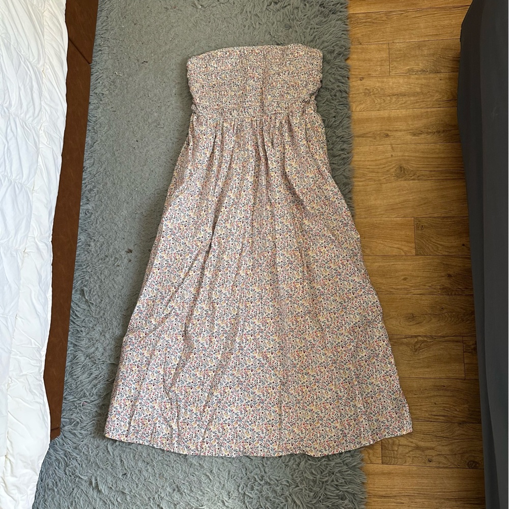 Smocked top midi dress